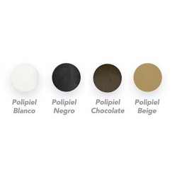Canapé Polipiel Abatible en Negro, Blanco, Beis o Chocolate